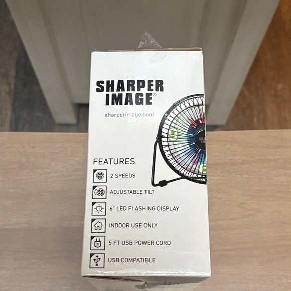 Sharper Image Multicolor LED Table Top Fan - Picture 4 of 4